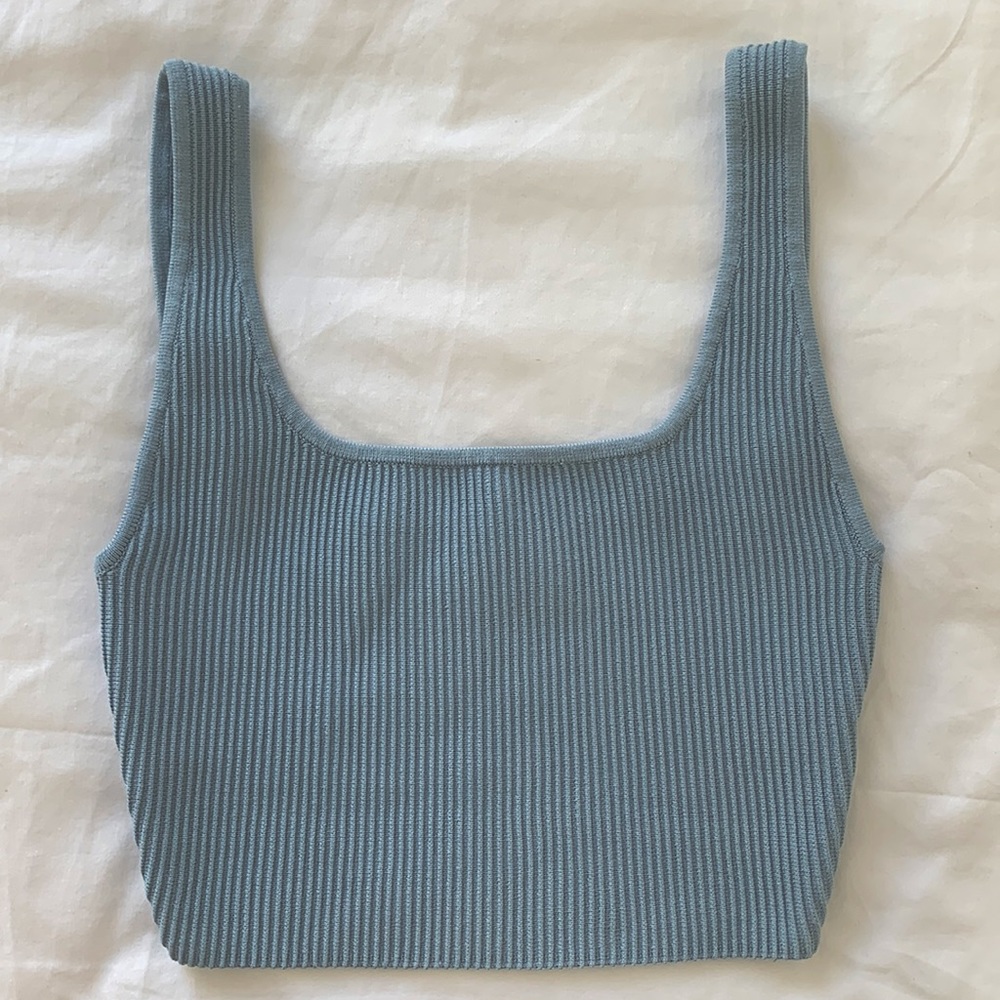 Babaton - Sculpt Knit Squareneck Cropped Tank